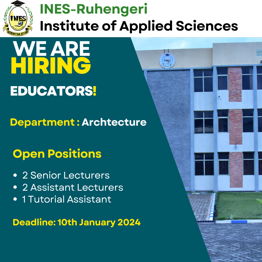 Job Opportunities at INES-Ruhengeri: Department of Architecture